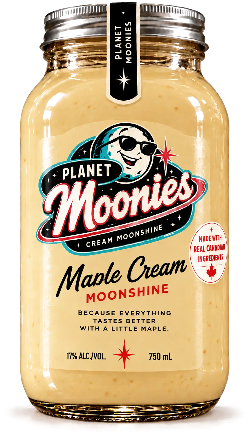 Planet Moonies Maple Cream cream moonshine mason jar